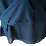 White House | Black Market  Women's Blue Sequin Sleeveless Blouse Top WHBM Photo 5