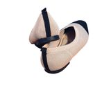 Cushionare Cushionaire Black and Tan Cap Toe Flats Sz 8 Photo 3