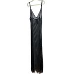 Anthropologie  Black Mesh Fringe Midi Dress NWT Sz. S Photo 3
