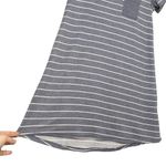 Tahari Blue & White Striped Knit Tee Shirt Casual Dress Photo 5