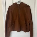 Lululemon Scuba Half-Zip Hoodie M/L Roasted Brown Photo 2
