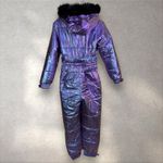 Dolls Kill  Club Exx Aurora Beam Snow Bunny Snow Suit One Piece Iridescent Sz L Photo 6