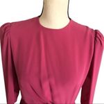 Vintage 80s Pink Victorian Maxi Wrap Dress With Union Label Size 8 Photo 13