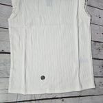 J.Crew  Vintage rib ruffle boatneck tank top Ivory S NWT‎ Photo 5