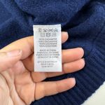 Minnie Rose  Sweater Womens Medium Blue Cutout Shoulder‎ Cashmere Hoodie Photo 3