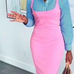 ZARA  MID-LENGTH TAILORED DRESS PINK SIZE S NEW Photo 2