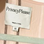 Privacy Please  Maxi Sherman Dress in Pink Button Up Tie Side Slits Size Medium Photo 4