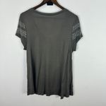 INC Studded Top XL Gray Scoop Neck Tee Indie Sleaze Glam Rock Festival Y2K Photo 5