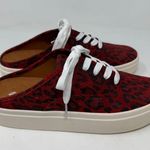 Lucky Brand Womens Sneakers Sz US 7M Talani Casual red Clogs Leopard Print Photo 2