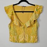 ZARA  Yellow and green  Top Photo 0