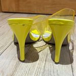 CityClassified Yellow Transparent Heels Women’s Size 6.5 Dressy Shoes Photo 6