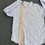 Frank & Eileen Women's Super 100s 2 Ply Cotton Striped Shirt Sz Large READ Photo 8
