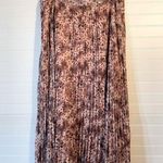 Skies Are Blue  Orange Dot Pleated Skirt Photo 0