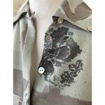 Dana Buchman Vintage  Light Blue & Grey Silk Button Down & Scarf Photo 2