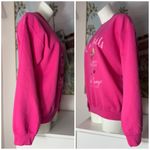 Forever 21  Pink Cocktails Graphic Fleece Crewneck Sweatshirt Women’s Large Photo 2