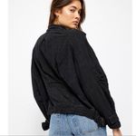 Free People  Jayde Safari Bomber Jacket Black Size Medium Photo 2