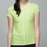 Lululemon Women Size 6 Neon Yellow Color Retreat Tee Photo 0