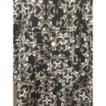 Cruel Girl  Western Shirt Medium Black White Print Long Sleeve pearl snap horse Photo 1