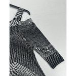 Vintage Clara Sun Woo Women's Cold Shoulder Tunic Size S Black White Photo 9