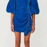 NWT Rhode Velvet Adrian Dress Blue Size 6 Photo 0