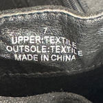 Nicole Miller Olivia Miller Women's Black/Brown Faux Suede Wedge Boots Size 7 Photo 4