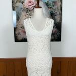 Gorgeous House of Harlow 1960 Crochet MIDI Dress! White Photo 3