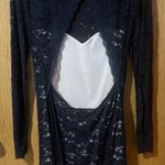 EXPRESS Black Lace Long Sleeve Dress Photo 1