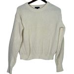 J.Crew  Wool Blend Cable Knit Relaxed Fit Long Sleeve Crew Neck Sweater XS Cream Photo 11