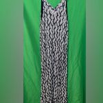 Lucky Brand Blue and Gray Chevron Sleeveless Maxi Dress size Large Photo 1