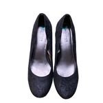 Kenneth Cole Reaction Black Block Heel Pump Heels Size 8 Photo 1