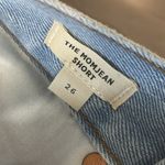 Madewell  ladies the momjean denim cutoff shorts size 26 cute Photo 8