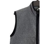 South Mountain Womens Fleece Vest Size L Gray Black Trim Sleeveless Zip Up Front Size L Photo 4