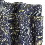 Walter 100% Silk‎ Blue Yellow White Tiered Mini Skirt Womens 0 Artsy Abstract Photo 2