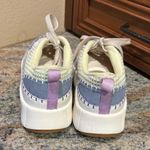 Nicole Miller Nicole Miller Brita Mixed Media Woven Patchwork Platform Wedge Sneaker Photo 2