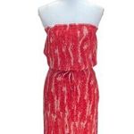Kenneth Cole New York Silk Tube Dress Red Size XS NEW Y2K Beach Minimalist Boho Photo 0