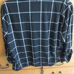Eden & Olivia  Black Checked Blouse - Size Medium Photo 4