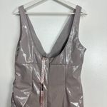 House Of CB  Madeleine Ice Vinyl Midi Dress in Violet Size Large+ (X-Large) Photo 6