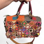 Boho leather crossbody satchel Multiple Photo 0