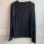James Perse Standard  Dark Gray Cowl Neck Long Sleeve Shirt Photo 1
