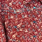 Cowgirl Hardware Western Floral Sequin Shirt Pearl Buttons Women's L Red Dainty Size L Photo 5