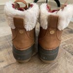 Tommy Hilfiger Brown Duck Boots size 8 Shearling Trim Lace Up Snow Ski Trip Y2K Photo 3