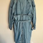 American Eagle Denim Trench Coat Jacket Women’s Small New With Tags Basic Photo 12