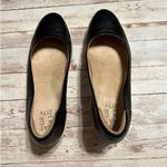 Naturalizer  Leather Susan Wedge Size 8.5 Slip-On Platform Black Office Comfort Photo 4