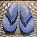 Oofos sandals, women’s size 11 Blue Photo 0
