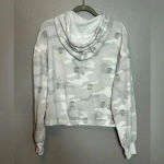 Vintage Havana Women's Burnout Hoodie‎ Camo Skulls Gray White Elastic Size Small Photo 4