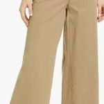 Good American NWT  High Waisted Wide-Leg Skate Trouser Pants Postal Khaki 0 / 25 Photo 0