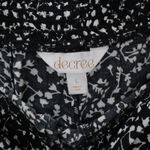 Decree  Black Pull On Wide Leg Floral Boho Beach Comfy Trouser Pants Large Photo 5