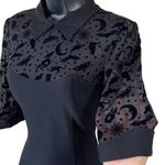 Collectif 50s Wednesday Magic Mesh Pencil Dress in Black Size XS Photo 4