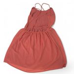 Addie Coral Pink Crisscross Backless Dress Photo 2