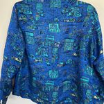 Chico's Chico’s Silk Blend New York City Taxi, Market, Bakery Printed Blazer Jacket Photo 8